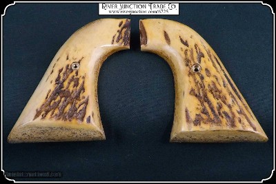 Elk With Bark Light Antique Extended Grip RJT# 6725 - Image 7 of 9