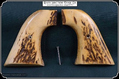 Elk With Bark Light Antique Extended Grip RJT# 6725 - Image 6 of 9