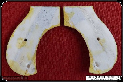 Hand made Bone two piece Light Antiqued Grips Colt Lightning & Thunderer Grips RJT# 6731 - Image 8 of 9