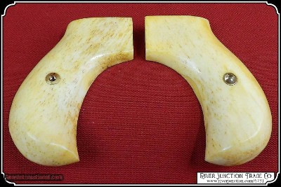 Hand made Bone two piece Light Antiqued Grips Colt Lightning & Thunderer Grips RJT# 6731 - Image 7 of 9