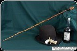 Irish walking stick cane with folk art Leprechaun - 2 of 11