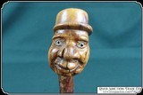 Irish walking stick cane with folk art Leprechaun - 4 of 11