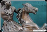 Statue of an American Indian Mounted on a Fine Horse - 4 of 12