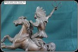 Statue of an American Indian Mounted on a Fine Horse - 8 of 12