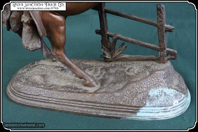 Statue of an American Indian Mounted on a Fine Horse - Image 10 of 12