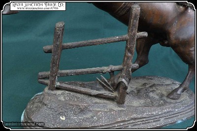 Statue of an American Indian Mounted on a Fine Horse - Image 11 of 12
