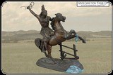 Statue of an American Indian Mounted on a Fine Horse - 2 of 12