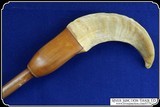 Folk Art Rams horn and Bamboo walking stick Perfect for an Old Goat - 5 of 9
