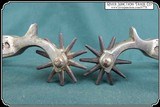 North and Judd Nice Nickel Plated Spurs - 7 of 10