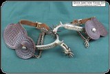 North and Judd Nice Nickel Plated Spurs - 3 of 10