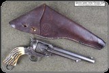 Original Montgomery Ward & Co. Antique Civilian full flap holster - 3 of 11