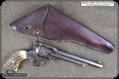 Original Montgomery Ward & Co. Antique Civilian full flap holster - Image 3 of 11