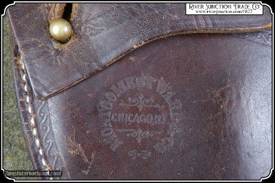 Original Montgomery Ward & Co. Antique Civilian full flap holster - Image 8 of 11