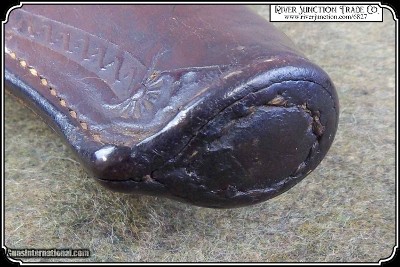 Original Montgomery Ward & Co. Antique Civilian full flap holster - Image 9 of 11