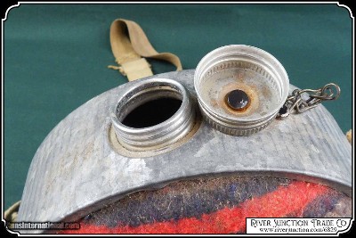 All Tin Wool Covered Old West Two Quart Canteen - Image 6 of 8