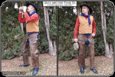 Original Antique shotgun chaps - Image 3 of 12