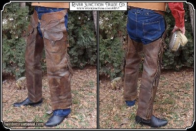 Original Antique shotgun chaps - Image 4 of 12