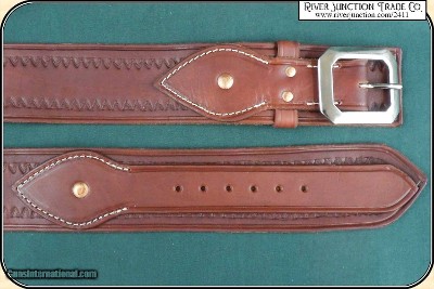 Belt - Fancy Cartridge Belt - .45, .44, Caliber - Image 3 of 6