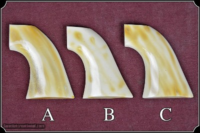 Grips A,B,&C ~1872 and 1851/61 Navy colt - Plain Ivory grip RJT#6463 - Image 5 of 8