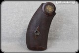 Original Checker Wood grips with SW medalian grips for S&W New Model No. 3, .44 CAL. DOUBLE ACTION RJT#6894 - 4 of 8