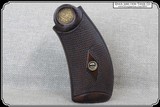 Original Checker Wood grips with SW medalian grips for S&W New Model No. 3, .44 CAL. DOUBLE ACTION RJT#6894 - 3 of 8