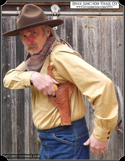 FINK Shoulder holster with embossed pouch