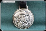 Very Rare Silver Plate Antique Original Buffalo Bill & Pawnee Bill Watch Fob - 5 of 7