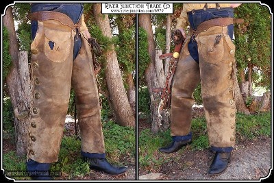 Original Antique shotgun chaps - Image 3 of 12