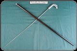 Silver Plated handled Sword Cane - 6 of 12