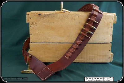 Leather Bandolier for .45/70 - Image 4 of 6