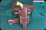 Studded Cheyenne Holster for 7.5 in Barrel RJT# 7024 - 3 of 9