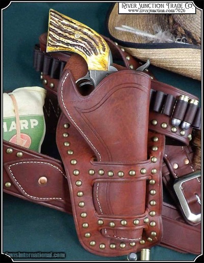 Cheyenne Cross Draw Spotted Holster 4.75 - 5.5 in Barrel