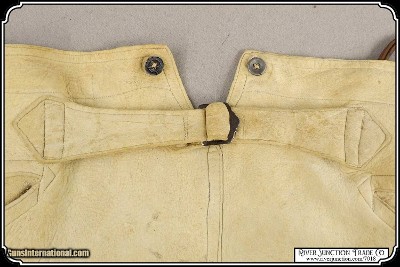 Museum Quality Original Indian Wars Cavalry Officers Brain Tanned Elk Hide Trousers - Image 10 of 19