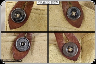 Museum Quality Original Indian Wars Cavalry Officers Brain Tanned Elk Hide Trousers - Image 6 of 19