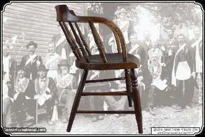 Civil War Era Masonic Chairs - Image 5 of 6