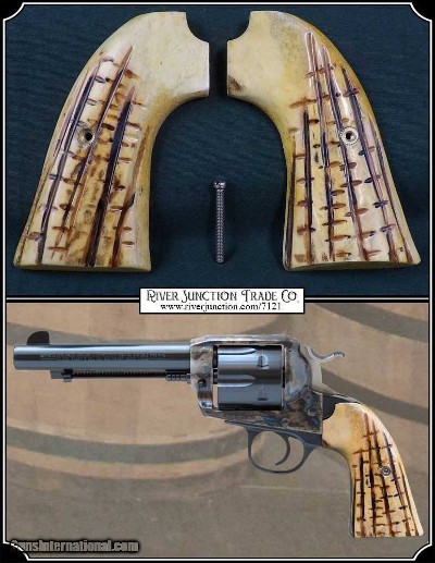 Elk Hash Mark Grips for Ruger Bisley RJT# 7121