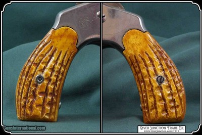 Bone Hash Mark Grips for S&W Double Action Model 3 -RJT#7171 - Image 4 of 9