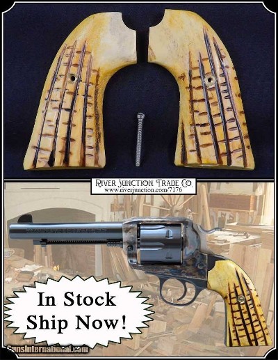 Hash Mark Elk Grips for Ruger Bisley RJT# 7176 - Image 1 of 7
