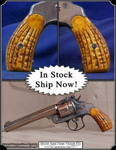 Elk Grips Hash Marks S&W Double Action Model 3 RJT# 7177 - Image 1 of 9