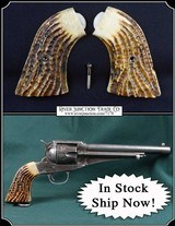 Uberti Remington 1875 Jigged Elk Grips RJT# 7178 - 1 of 10