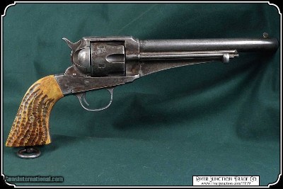 Hand Made Jigged Elk Antler Grips for Uberti Remington RJT# 7179 - Image 3 of 8
