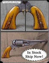 Uberti Remington 1858 Elk with Bark Grips RJT# 7180 - 1 of 8