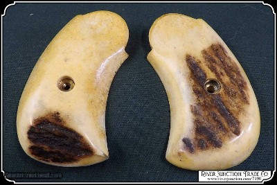 Light Bark Elk Grips for the Merwin Hulbert RJT# 7190 - Image 7 of 9