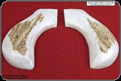 Lightning Style Elk with Bark Grips for Pietta Snub Nose 60 Army 61 Navy and 51 Navy RJT# 7192 - Image 6 of 8