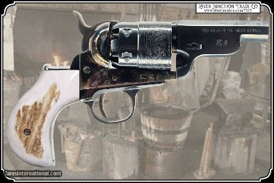 Lightning Style Elk with Bark Grips for Pietta Snub Nose 60 Army 61 Navy and 51 Navy RJT# 7192 - Image 2 of 8
