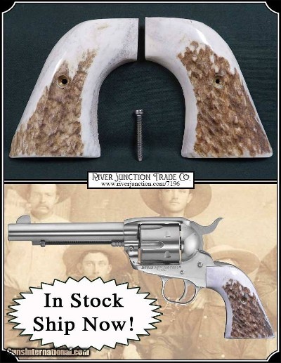 New Vaquero Ruger Grips Elk With Bark RJT# 7196 - Image 1 of 7