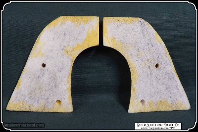 Light Antiqued Elk Horn Grips with Bark for Ruger New Vaquero RJT# 7198 - Image 6 of 7
