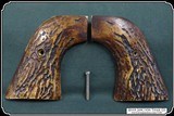 Dark Antiqued Jigged Elk for Ruger New Vaquero RJT# 7199 - 4 of 7