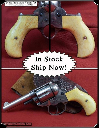 Two Piece Smooth Bone Grips for Colt Lightning RJT# -7201