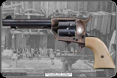 Smooth Bone Two Piece Grips for 1st or 2nd Gen Colt SAA RJT# 7206 - Image 2 of 8